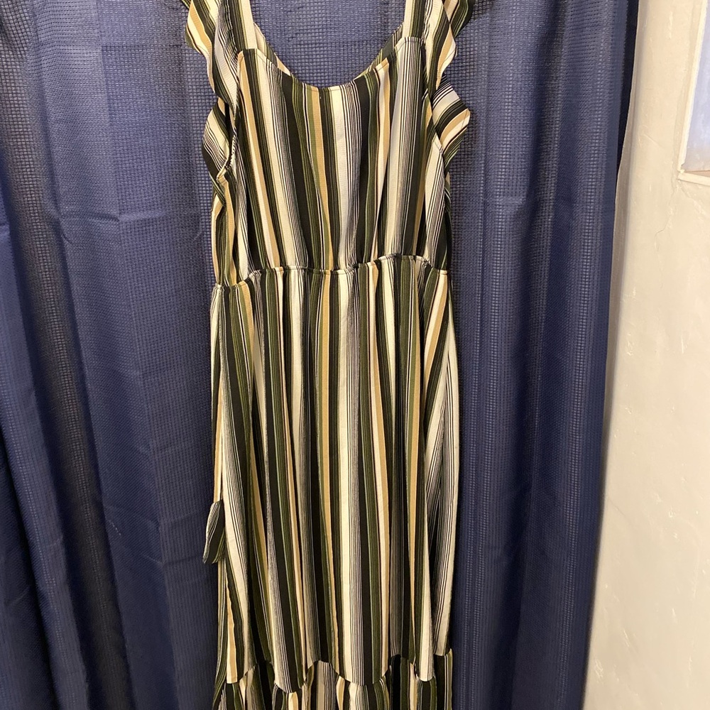 Striped Ruffle Dress - Picture 7 of 7